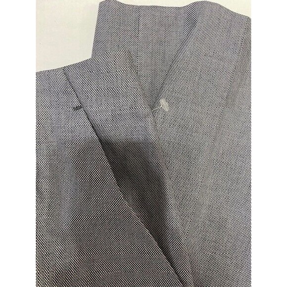 New 28 x 25 Womens Designer Prada Milano Pants 38 2 Crop Gray Black White Slacks - Picture 10 of 11